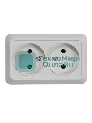 Розетка 2-м BOLLETO накл. 7102 белый ASD/IN HOME 4680005959822