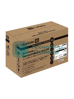 Источник бесперебойного питания ExeGate Power Smart ULB-650.LCD.AVR.4C13 650VA/360W, LCD, AVR, 4*C13, черный