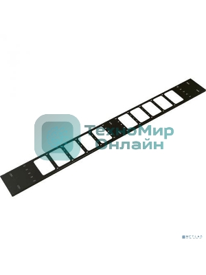 Вертикальный кабельный органайзер в шкаф, ширина 150 мм 42U, черный