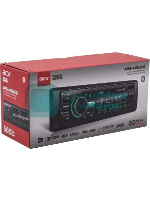 Автомагнитола ACV AVS-401UBG, 1 DIN, Bluetooth, USB Type-A, AUX