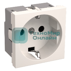 Розетка IEK (CKK-40D-RSZB2-K01-K) РКС-20-30-П-К Розетка с з/к 2к (на 2 модуля) ПРАЙМЕР белая