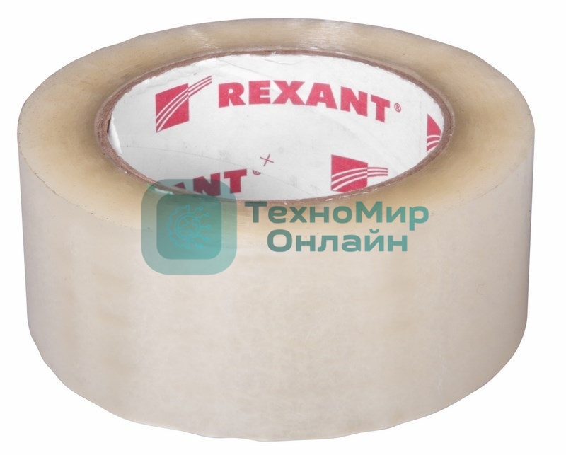 Скотч упаковочный Rexant 48 мм х 50 мкм, прозрачный, рулон 150 м