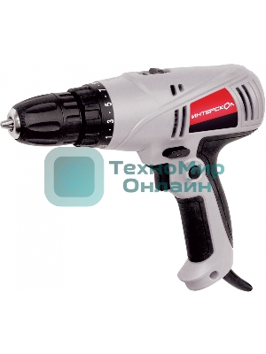 Дрель-шуруповерт сетевой ИНТЕРСКОЛ ДШ-10/260Э2, Сетевая, 260Вт