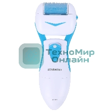 Пилка электрическая Starwind SBS 2014 для стоп, синий/белый, 2 насадки