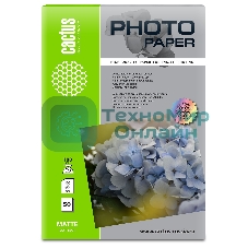 Фотобумага Cactus CS-MA618050 A6/180г/м2/50л./белый матовое для струйной печати