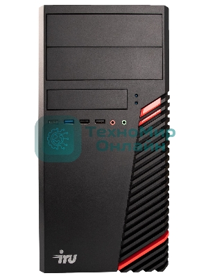 Компьютер IRU Corp 312 MT PG G6405 (4.1) 4Gb 4Tb+500Gb UHDG 610 Free DOS GbitEth 400W черный