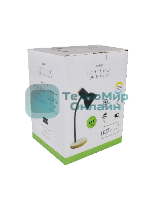 Светильник настольный СТАРТ CT84, E27, до 40Вт, 1,5м, черный