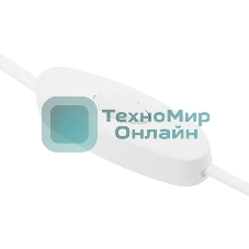 Шнур сетевой Rexant вилка плоская с выключателем, без розетки, кабель 2x0.5 мм², длина 1,8 метра, 2.5 A, белый