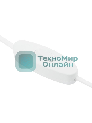 Шнур сетевой Rexant вилка плоская с выключателем, без розетки, кабель 2x0.5 мм², длина 1,8 метра, 2.5 A, белый