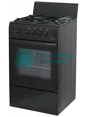 Плита газовая Darina S GM 441 001 At антрацит/черный, конфорок 4 шт, духовка 50 л, 50 см x 85 см x 51 см