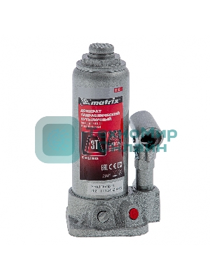 Домкрат Matrix бутылочный 3т h подъема 194–372мм в пласт. кейсе