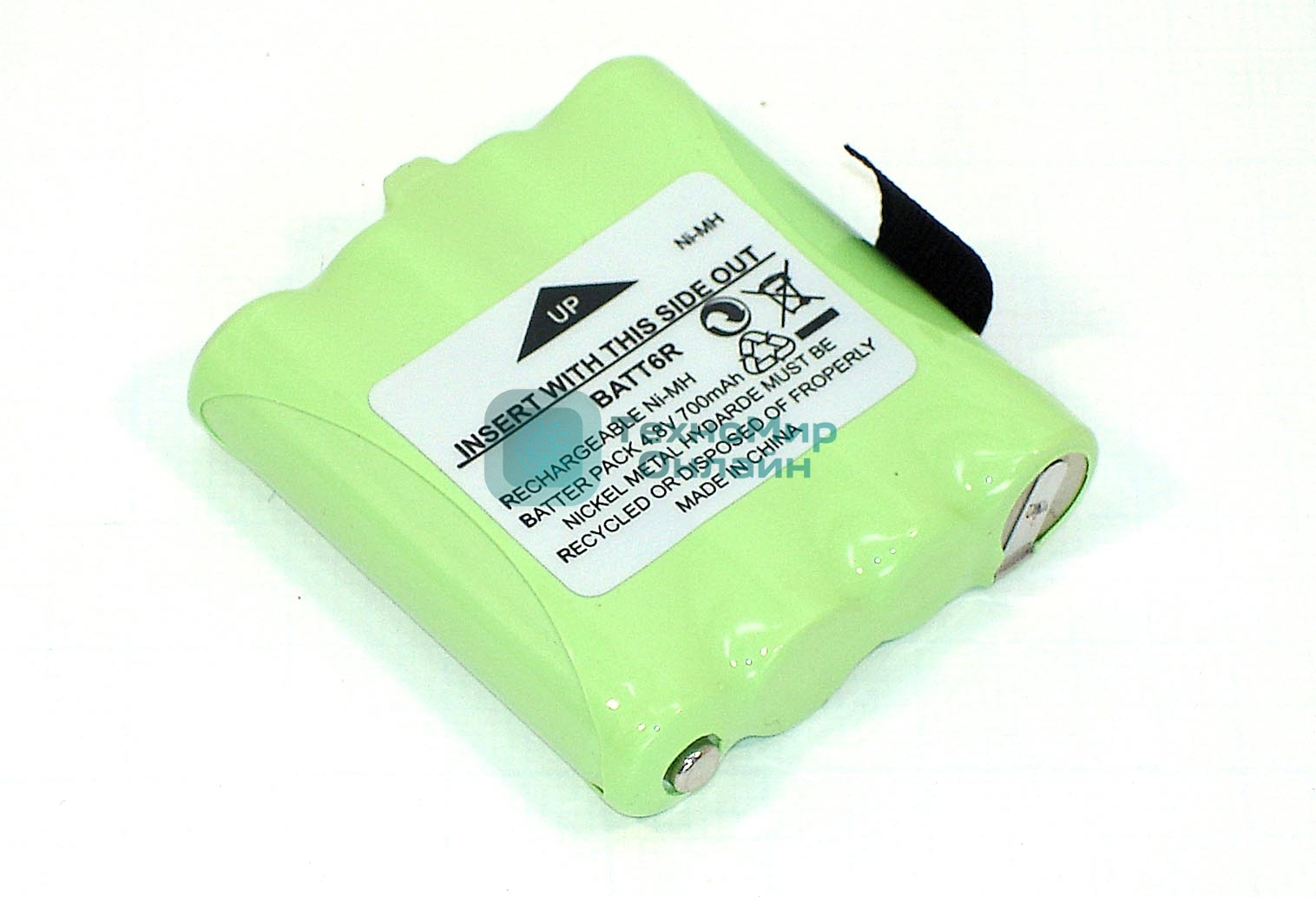 Аккумулятор для Midland LXT200 LXT300 LXT400 (BATT-6R) 700mAh 4.8V Ni-MH