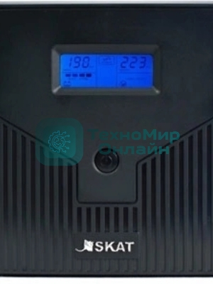 Источник бесперебойного питания SKAT-UPS 1000/600 220В 600Вт 2 АКБ 7А.ч внутр. меандр. стабилизация напряжения Бастион 456