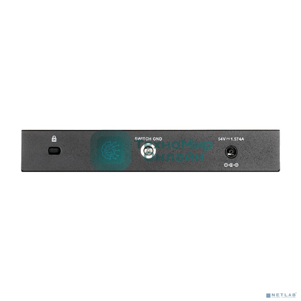 Коммутатор настраиваемый L2 D-Link DGS-1100-08PV2/A4A с 8 портами 10/100/1000Base-T (8 портов PoE 802.3af/at, PoE-бюджет 64 Вт)