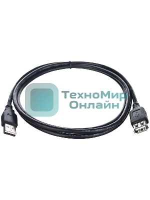 Кабель-удлинитель TELECOM USB2.0 Am-->Af 1,5 м черный TUS6990-1.5M