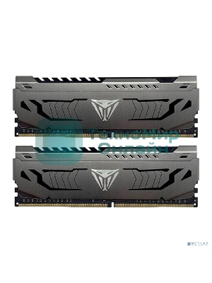 Оперативная память Patriot Viper Steel, DDR4, 32GB (2x16 GB), 3200 MHz, CL16, DIMM, радиатор, черный