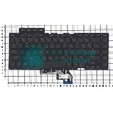 Клавиатура для ноутбука Asus ROG GU502 черная c подсветкой маленький энтер