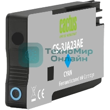 Картридж струйный Cactus CS-3JA23AE 963 голубой пигментный (11 мл) для HP OfficeJet 9010/9012/9013/9014/9015/9016/9019/9020/90254