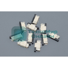 Разъем FPC Half Coverage Bottom Contact 0.8K-BX-4PWB 4 pin высота 2мм шаг 0,8мм 10 шт