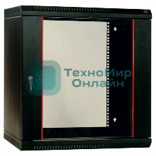 Шкаф телеком. настенный разборный 18U (600х650) дверь стекло (ШРН-Э-18.650) (1 коробка)