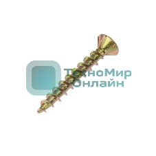 Саморез оконный Kranz острый, 4.1х30, желтый цинк, упаковка поставщика (10 000 шт.)