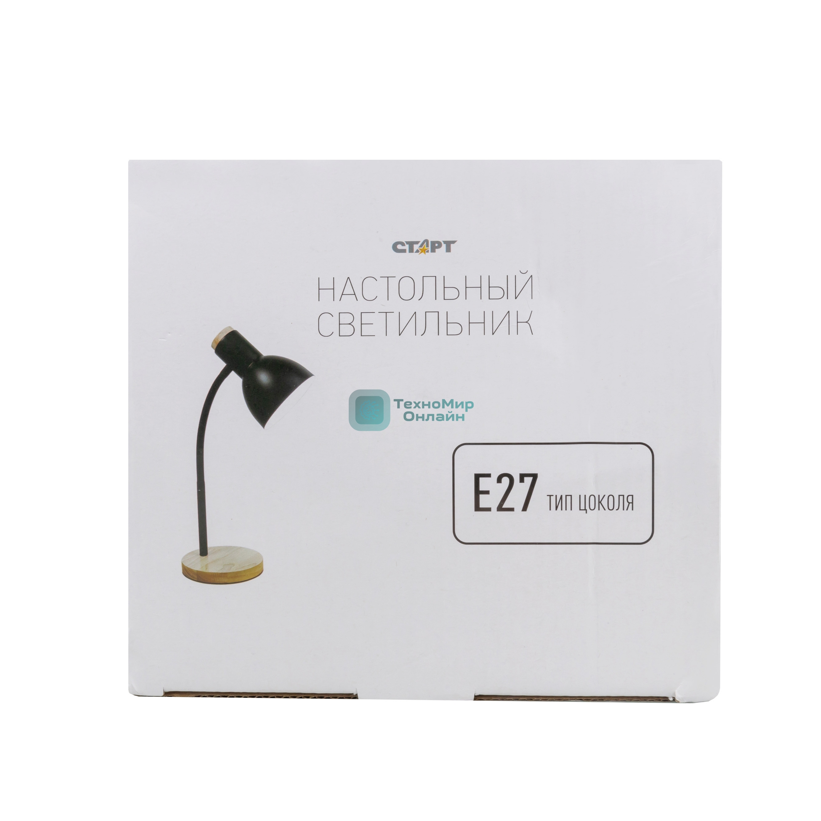 Светильник настольный СТАРТ CT84, E27, до 40Вт, 1,5м, черный