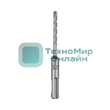 Бур по бетону Kranz SUPER 5x110 мм, профессиональный, цельная крестовая пластина, SDS PLUS