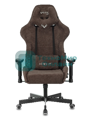Кресло Бюрократ VIKING KNIGHT LT10 FABRIC коричневый, ткань, 120 кг, механизм качания