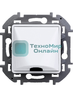 Вывод кабеля с зажимом для крепления Inspiria белый