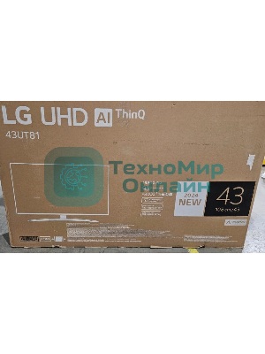 (Из ремонта, рабочий, гарантия 7 дней) Телевизор LG 43UT81009LB синяя сажа