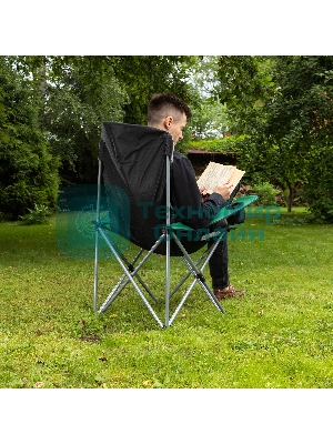 Кресло складное Palisad Camping с подлокотниками и подстаканником 60x60x110/92 см