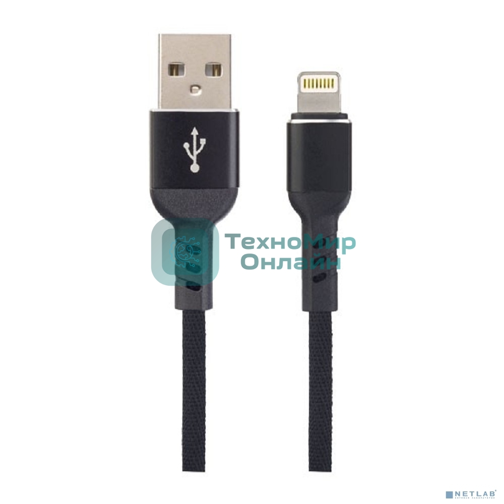 Кабель PERFEO для iPhone, USB - 8 PIN (Lightning), черный, 1 м, бокс (I4316)