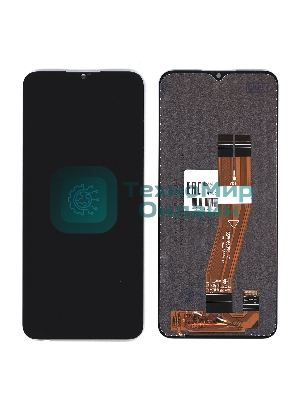 Дисплей (модуль) для Samsung Galaxy A03S SM-A037F в сборе с тачсркином (full size) черный