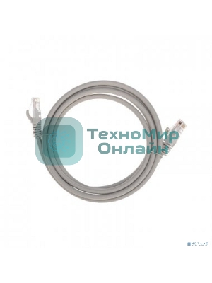 Патч-корд U/UTP Rexant cat.6, RJ45-RJ45, неэкранированный, 26AWG, LSZH, серый, 2 м