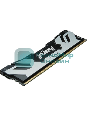 Оперативная память Kingston Fury Renegade, DDR5, 48Gb (1x48GB), 6000MHz, CL32, DIMM, с радиатором, серебристый