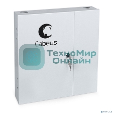 Бокс оптический Cabeus, портов: 16, SC (LC duplex), 16 хОВ, серый, (FO-WL-16SC-K)