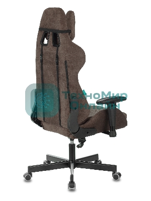 Кресло Бюрократ VIKING KNIGHT LT10 FABRIC коричневый, ткань, 120 кг, механизм качания