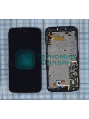 Дисплей для Huawei Ascend Y625 черный с рамкой