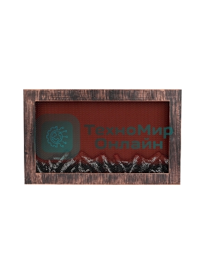 Светодиодный камин Neon-night Ретро с эффектом живого огня 60,3х11х36,8см, работает от батареек 3хС (в комплект не входят) или от USB (в комплекте), бронзовый