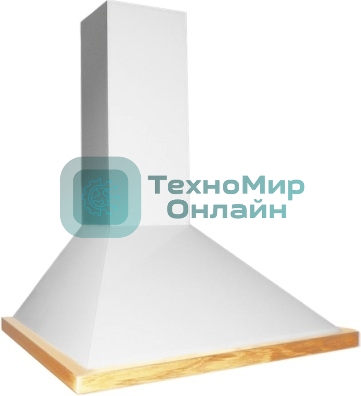 Вытяжка каминная Elikor Оптима 50П-400-П3Л белый, 50 см, 400 куб. м/ч, 55 дБ
