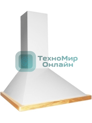 Вытяжка каминная Elikor Оптима 50П-400-П3Л белый, 50 см, 400 куб. м/ч, 55 дБ