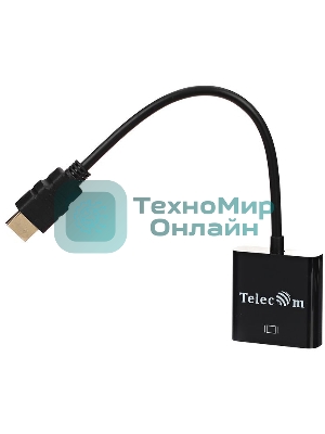 Переходник Telecom Кабель-переходник (TA558) HDMI(M) -> VGA(F) 6937510859436 /6926123463055 
