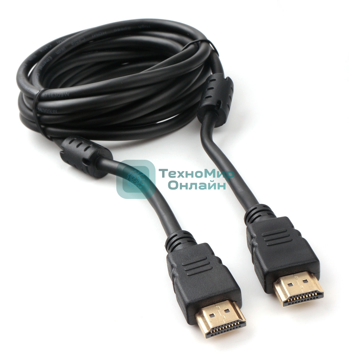Кабель HDMI Cablexpert CCF2-HDMI4-10, 19M/19M, v2.0, медь, позол.разъемы, экран, 2 фер.кольца, 3м, черный, пакет