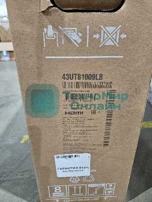 (Из ремонта, рабочий, гарантия 7 дней) Телевизор LG 43UT81009LB синяя сажа
