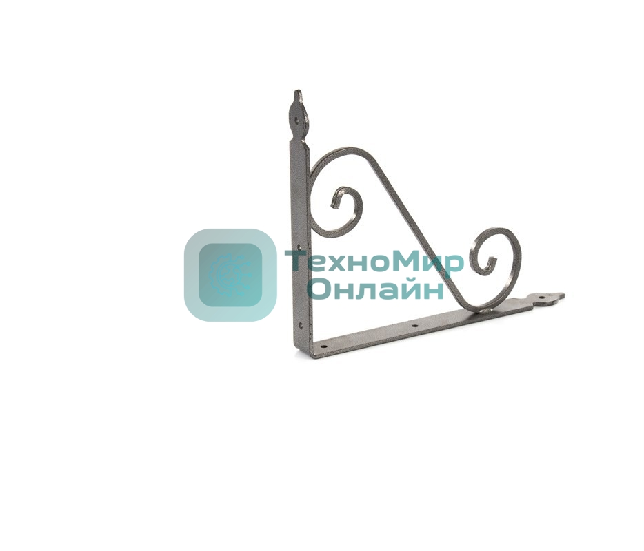 Кронштейн декоративный Сибртех 240 х 290 х 30 х 3,5 мм, темно-серый