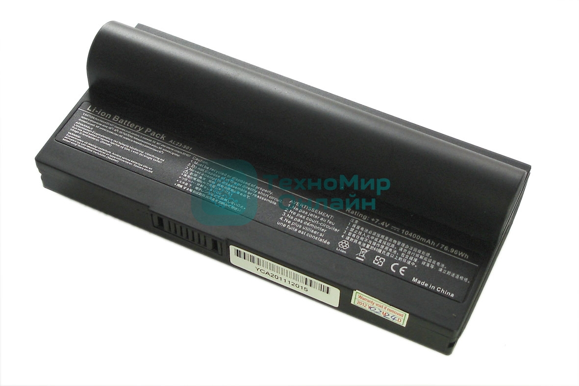 Аккумуляторная батарея для ноутбука Asus Eee PC 901, 904, 1000H 10400mAh OEM черный