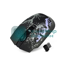 Мышь беспроводная Crown CMM-930W черный, 1600 dpi, радиоканал, USB, кнопки - 4