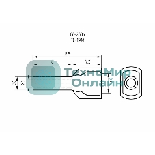 Наконечник штыревой втулочный изолированный Rexant F-8 мм 2х1.5 мм² (НШВи(2) 1.5-8/НГи2 1,5-8) черный