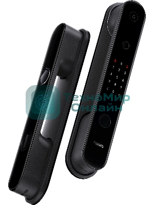 Умный замок Aqara D100 Zigbee врезной разбл.отпеч.паль. 2480mAh черный (ZNMS20LM)