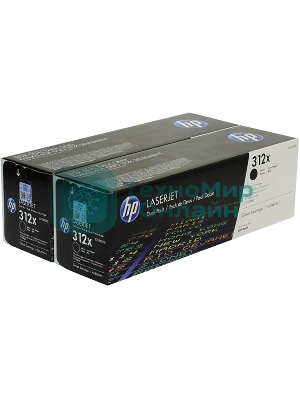 Картридж лазерный двойная упаковка Hewlett-Packard HP 312A CF380XD черный для LaserJet Pro M476dn, M476dw, M476nw 4400 стр.